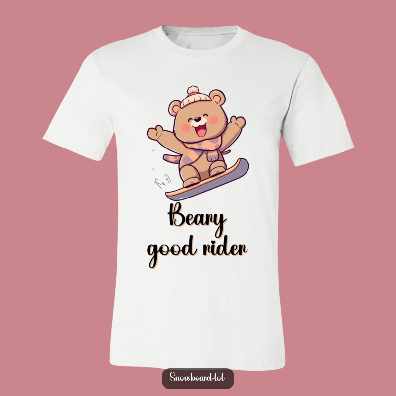 Funny Bear Snowboard T-Shirt: Joyful Air Rider, Extreme Adventure, Comical Gift